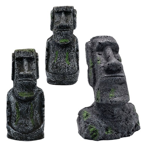 Décor moai aquarium - décor, d'aquarium