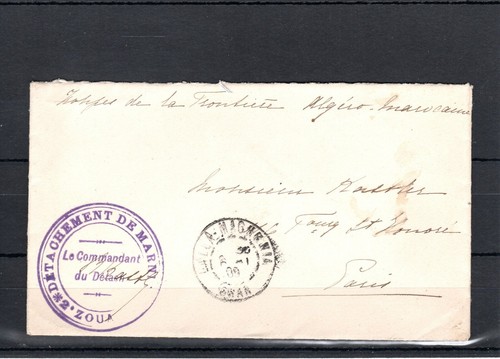 Lettre france 1909 troupes - troupes, de