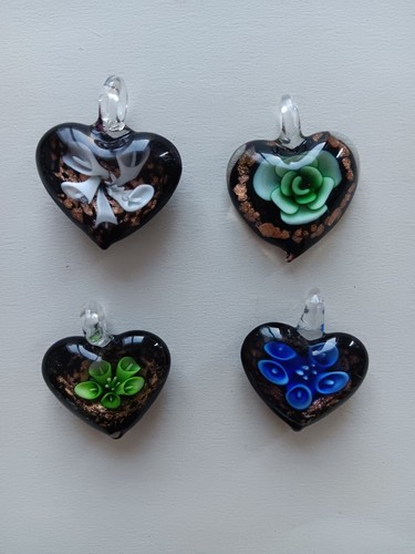 Lot pendentifs coeur - 4,