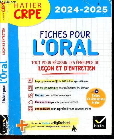 Hatier crpe 2025 2026 fiches - crpe,