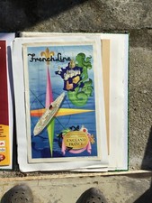 AFFICHE LITHOGRAPHIQUE FRENCH LINE  JEAN ADRIEN MERCIER