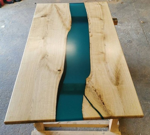 Table résine live edge - table,