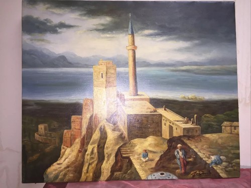 Tableau paysage château - tableau,