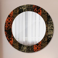 Miroir avec Cadre en verre imprimé Miroir Mural Suspendu motif abstrait grunge