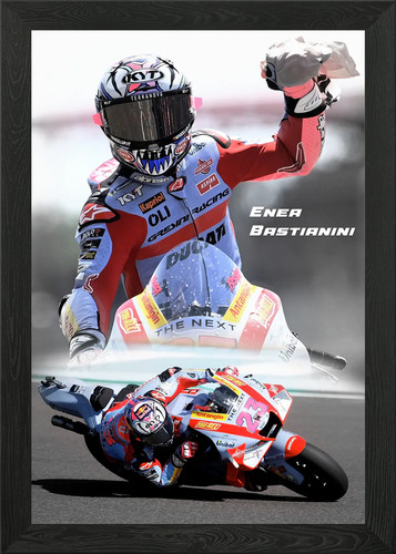 Bastianini moto framed - bastianini,