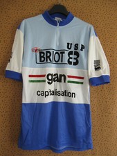 Maillot cycliste USP Briot Gan capitalisation kodokan 80'S Vintage  - 2 / 3