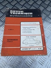 Revue technique - RTA - numéro 257 - septembre 1967 - Autobianchi  Primula