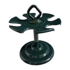 Porte Tampons Tourniquet En Metal Vert Vintage Objet De Bureau Collection Deco