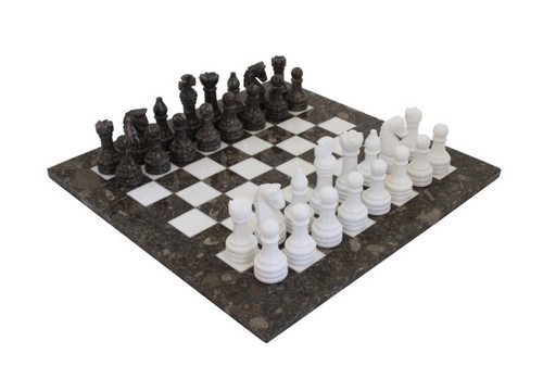 Jeu échecs marbre - jeu, en
