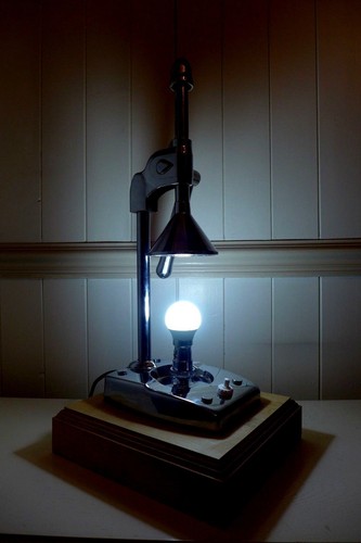 Ancienne lampe table - table, loft