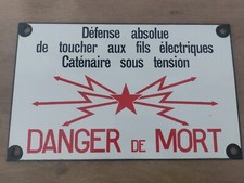 Plaque  Sncf Danger de mort