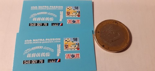 Decals décalcomanie pour - 1/43,