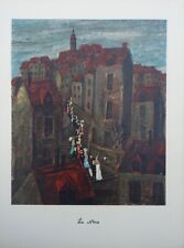 Raymond PEYNET : La Noce, GRAVURE couleur humoristique signée, 1943