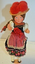 ANCIENNE POUPEE SOUVENIR SUJET FIGURINE PAS PORCELAINE BISCUITBRETON ALSACIEN30