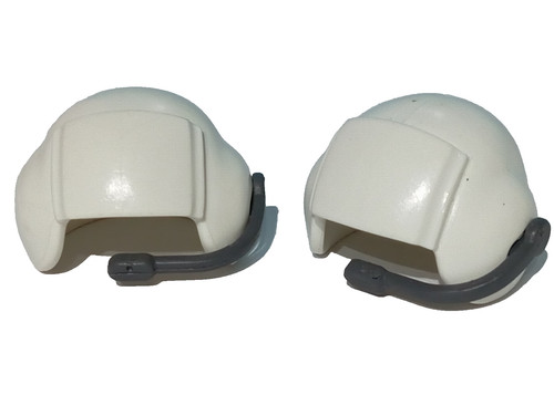Playmobil casques blancs - x2,
