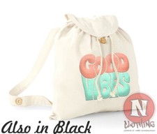 Bon Vibes Sac à Dos Plage Vacances École Collège Coton Bio Jour Sac