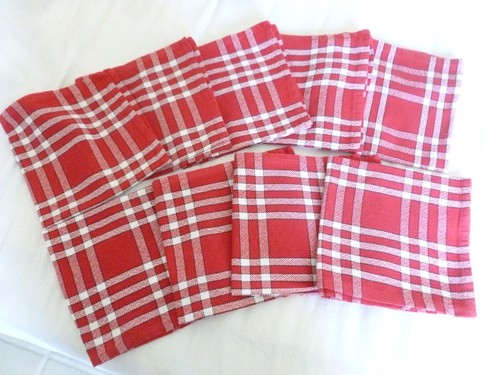 Lot anciennes serviettes - lot,