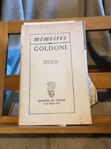 Mémoires goldoni préface - mémoires, de