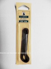 lacets 75 cm marron foncé rond fin - FAMACO - pour homme femme enfant mixte #L02