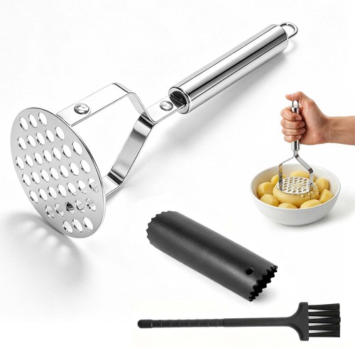 Kit presse purée inox avec - presse-purée,