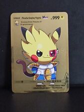 Carte Pokemon Pikachu Cosplay Vegeta Dragon Ball Z Super Celebration Gold Star