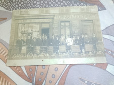 cpa CARTE PHOTO limoges établissements Debray devanture magasin