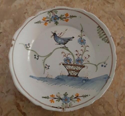 Assiette ancienne faïence - ancienne,