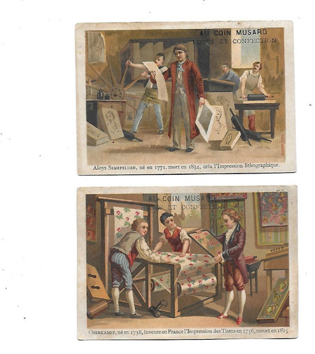 Chromos anciens pub - au, coin