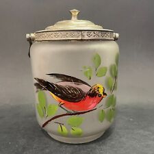 Pot à biscuits en verre peint