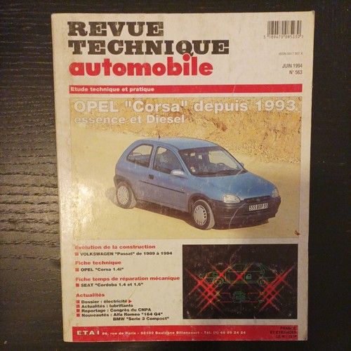 Revue technique opel corsa - opel, b