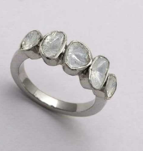 Naturel polki diamant 925 - naturel,
