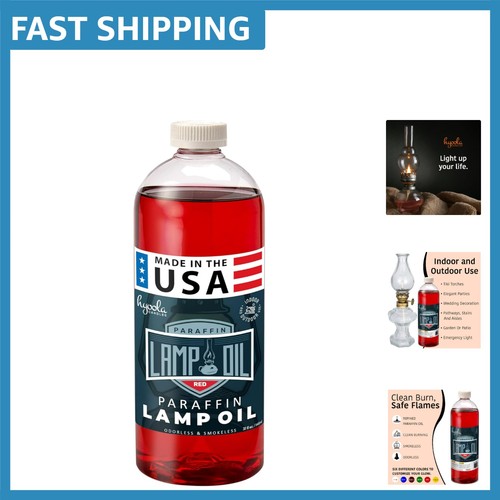Red liquid paraffin lamp oil - red,
