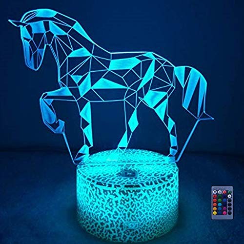 Illusion cheval lampe - illusion, 3d