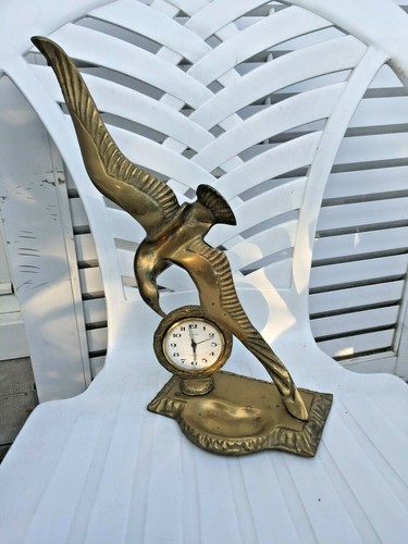 Mouette bronze avec - avec, pendule