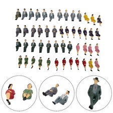 Figurines assises neuves assises 1:32 20x44x34 mm 50 pièces décoration bricola