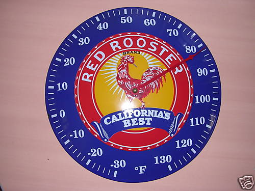 Red rooster genuine enamel - rooster,