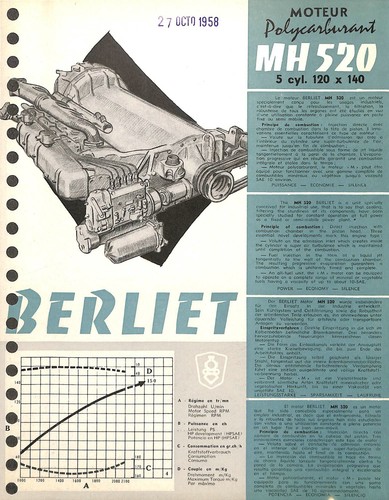 Berliet moteur type - berliet, /
