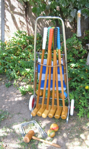 Jeu croquet ancien - jeu, de