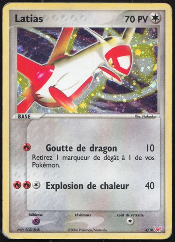 Carte pokémon latias 10 - carte,