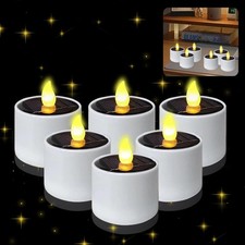 6pcs Bougies LED Solaire
