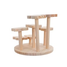  Présentoir De Figurines Succulentes Porte Plante Bois Support Bureau