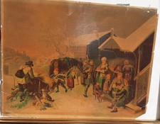 Chromolithographie chasse aux
