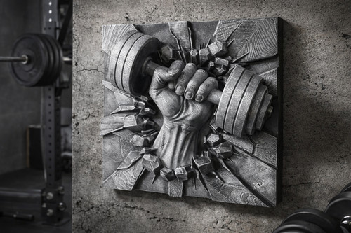 Déco murale musculation - murale, 3d