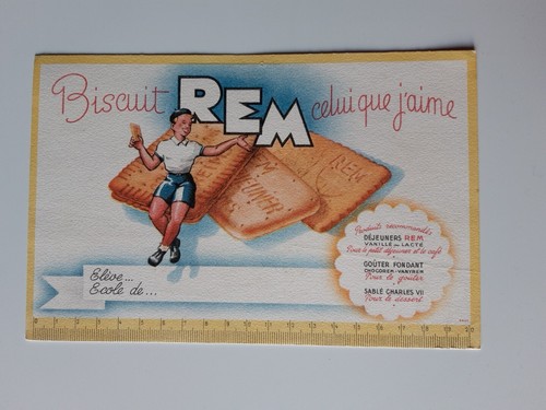 Buvard vintage biscuit - biscuit, rem