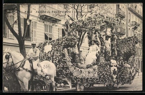 Cpa nice fêtes printemps - cpa,