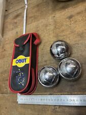 Lot de 3 boules triplette de pétanque obut Réf N.1
