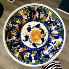 Ancien plat faïence xixéme - ancien,