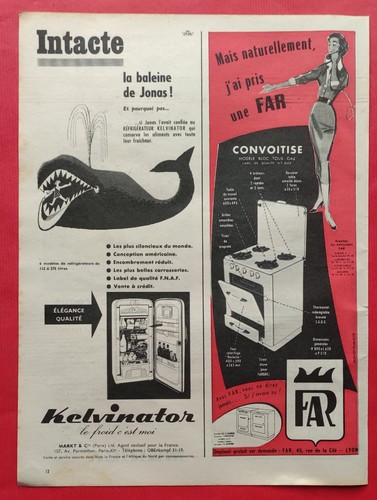 Publicité presse 1956 - publicité, presse: