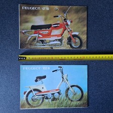 lot de 2 catalogues vélomoteur PEUGEOT  GT 10 + 102 N moto mobylette vélo