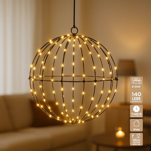 Boule led 50cm ø avec - led, à
